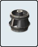 Dual-channel closed impeller